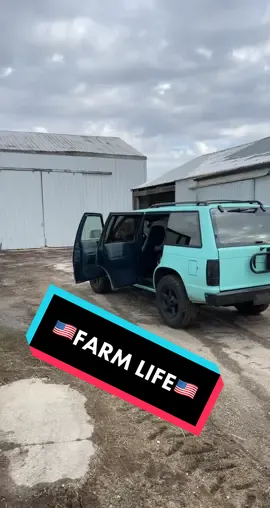 You know you have arrived at the farm when a loud #powerstroke #diesel goes by #truck #exhaust #dieseltruck #farm #indiana #ohio #redneck #life #fyp