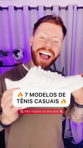 7 modelos de TÊNIS CASUAL, pra todos os BOLSOS 🤑🔥💸 #sneakers #tenis #estilomasculino #foryou #fyp