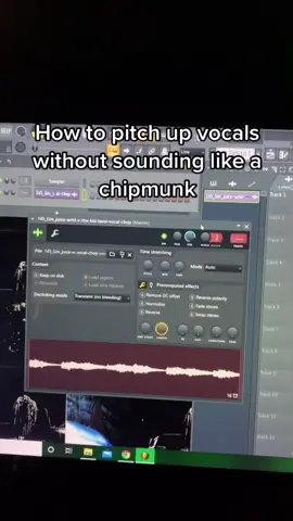 How to pitch up vocal chops in #flstudio #flstudiotips #producertips #producertok #producertiktok #audioengineer