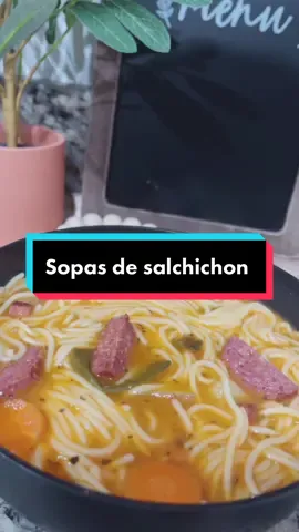 Menu de hoy sopas de salchichón #BbStyleFearlessly #MACChallengeAccepted #GetTheWChallenge #fypシ
