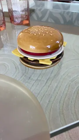 I never knew I needed a vintage ceramic burger coaster set until I bought one from @theswanshouseofficial #vintage #food #fyp #viral #ceramics