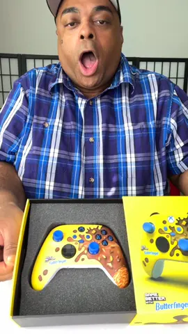Yo @butterfinger surprised me with this @xbox controller! #xbox #gaming #gamebetterwithbutterfinger design by @popeart_uk