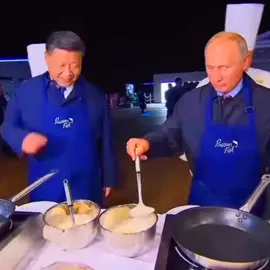 Putin and Xi make pancakes#putin #fyp#foryou #🇷🇺