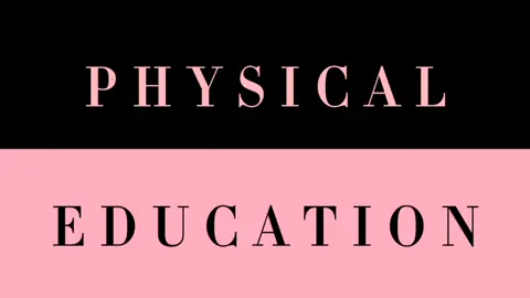 Physical Education Intro | Black and Pink Text #physicaleducation #template #foryoupage #peeditz #introvideo #fyp #black #pink