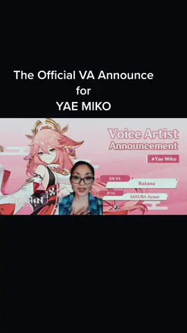 #greenscreen Look at her!! #she #yaemiko #va #announcement #GenshinImpact