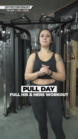 His and hers full pull day workout routine. Those who lift together, stay together. #fyp #fy #ValentinesDay #workout