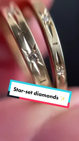 Star set diamond magic ✨💎💞#diamond #weddingbands #melissascoppa
