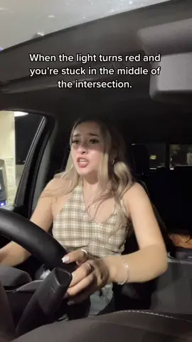Then the other people’s light turns green and they honk at you.