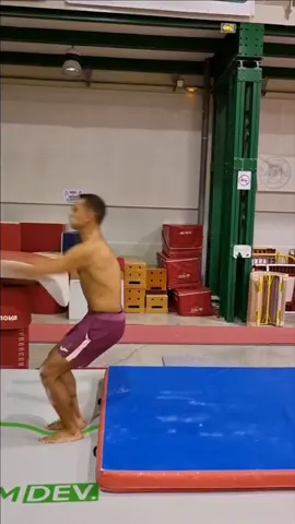 Standing double backflip flat 🤯 #gym #flipper #acrobatics #extreme #france #gymnastics #airtrack #standingdoublebackflip