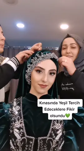 Tuba Hanım Türban Eğitimi İçin #amasya dan geldi💚 eğitim için ins:kutsalfatmaa #beğendim #nasılaştın #çorum #alaca #türbantasarım #türban #kınabaşı