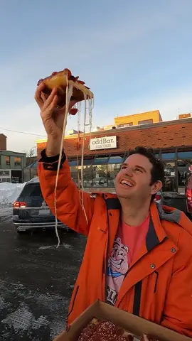 Detroit style pizza review Oddbar. #pizza #review #pizzareview #foodreview #niagara #stcatharines