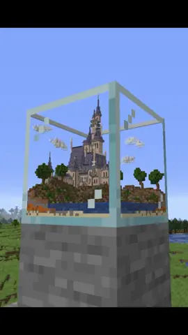 ガラスの中にお城を建築...? #マイクラ #マイクラ建築 #マインクラフト #Minecraft