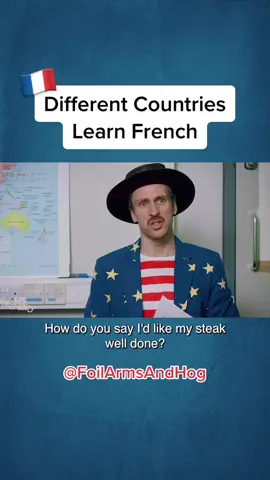 Countries learning French #french #france #language #usa #irishcomedy #english #countries #sketchcomedy #foilarmsandhog