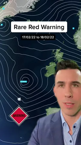 Rare Red Warning for Storm Eunice. Stay safe #EduTok #metoffice #LearnOnTikTok #ukweather #stormeunice #redwarning