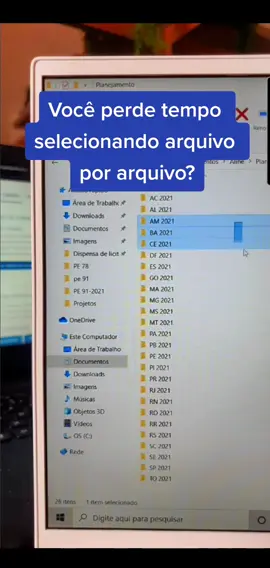 Use a tecla shift para selecionar arquivos de forma rápida no Windows #windows #microsoftwindows  #dicasdeinformatica #macetesedicas #dicasrapidas