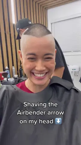 Officially an Airbender 😎 #avatar #airbender #aang #avatarthelastairbender #hairdesign #buzzcut #buzzcutgirl