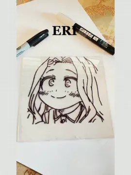 ERI ...#CapCut #glasspainting #animeglasspainting #acrylic #art #foryou #fyp