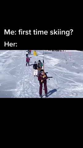 #fyp #fypシ #foryoupage #skiing #lift #crash #dumb #funny #firsttime #pov