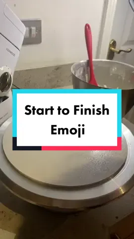 Start to finish 😎 #emoji #watchme #LinkBudsNeverOff #yellowcake #kidscake #birthdaycake #emojicake #ganache #buttercream #fondant #cakedecorating