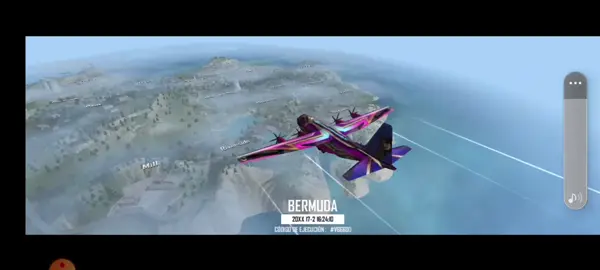 #freefire bajando del avión en paracaídas