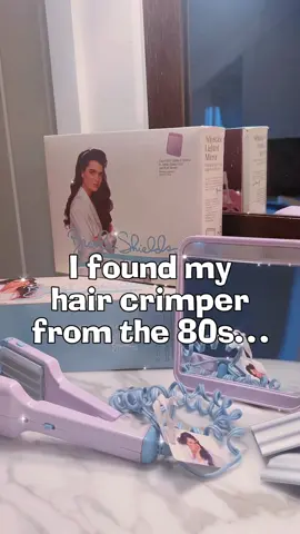 This #crimpedhair brings me back to the #80s! Would you #crimp your hair now? #crimpedhairtutorial #crimper #brookeshields