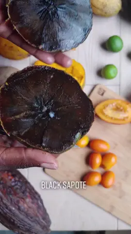 Black sapote is one of my favorite exotic fruit. If you love chocolate this will hit the spot. #miamifruit #fruit #namethatfruit #LearnOnTikTok