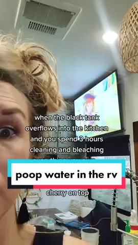 I've never scrubbed and cleaned like that in my life 💩🤢 RV life isn't all sunshine and rainbows! #rv #rvlife #rvliving #rvtiktok  #MomsofTikTok #cocomelon #poop