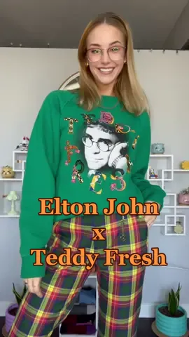 Elton John x Teddy Fresh available 2/24 🎶 #eltonjohn #fashion