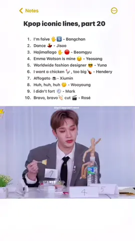 With or without credit, don’t repost my videos ❌ #bangchan #jisoo #beomgyu #yeosang #yuna #hendery #xiumin #wooyoung #marktuan #rosé #kpopiconiclines