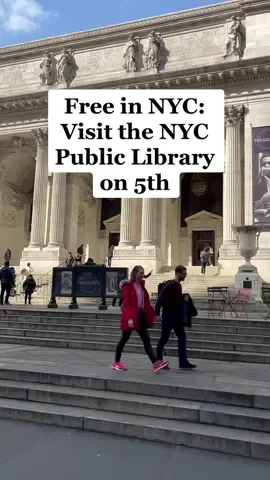 Free in NYC! Visit the NYC public library on 5th! #beautiful #nyc #newyorkcity #architecture #library #nypubliclibrary #5th #free #travel #stunning