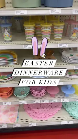 Cute Easter dinnerware for kids! #target #targettok #targetfinds #targetmusthaves #targetstore #targetstyle #targetrun #targethaul #targetonespot #dollarspot #easter #targetkids