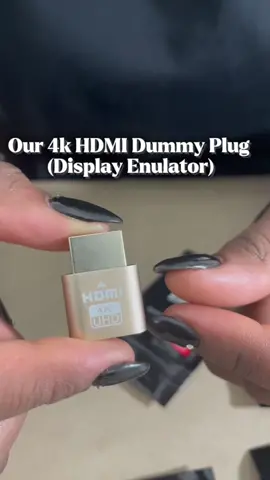 Reply to @paulmc400  our HDMI has many uses! Also includes optimizing your stream easily by plugging into a dedicated GPU. Once you’ve done that just point your OBS to the “ghost display 👌🏾#displayemulator #hdmiケーブル #fypシ