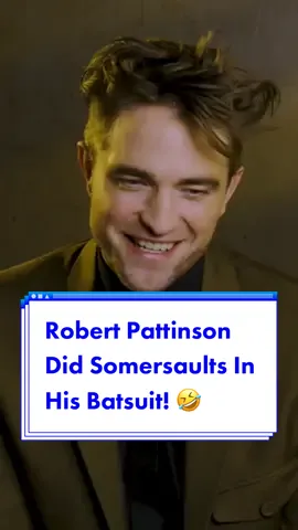 #RobertPattinson did #somersaults in his #Batsuit! 🤣 #TheBatman #ZoeKravitz