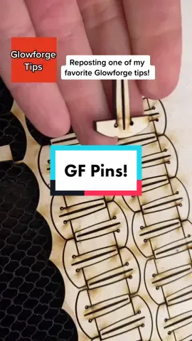 Glowforge tip… Honeycomb hold down pins…you need them! #glowforgetips #glowforgetiktok #glowforgehacks #glowforgemakers  #glowforge