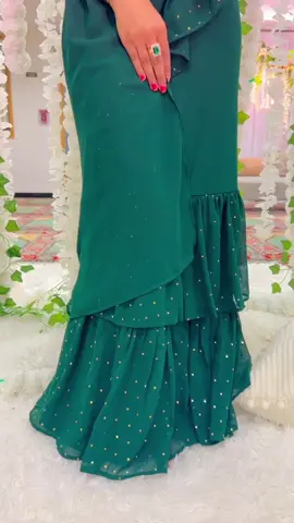 2nd time wearing this saree. Outfit: Indya #nikkahceremony #desioutfit #indya #browntiktok #desi #greensaree #browngirl #brownfyp