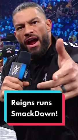 #RomanReigns runs #SmackDown. #WWE