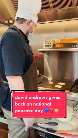 celebrating #pancakeday by giving back! 🥞💙❤️ #patriots #davidandrews #fyp