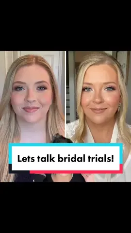 Would you wear either of these looks on your wedding day? #weddingtiktok #bridalmakeup #ncmua #foryou #fyp