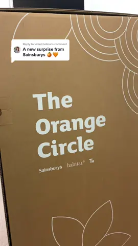 Reply to @violet.hollow A big suprise from @sainsburys 😱🍊 Let’s open this giant box! 🧡 #unboxing #sainsburys #surprise