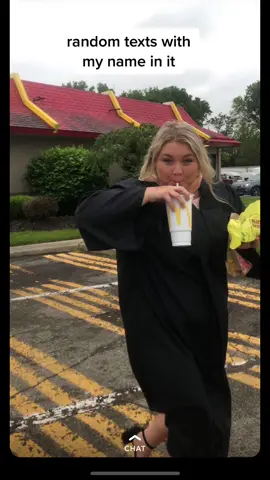 me on the way to my college graduation with my hair and make up from the night before and still drunk