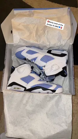 Early Look at the UNC Jordan 6 💙 . #OutlanderChallenge #fyp #foryou #viral #trending #jordan #hype #sneakers #early