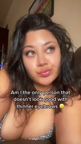 I wanna look nice with thin brows too 🥲