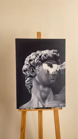 Reply to @ronaldolop04 👀 Pinté un David al óleo 🖼🤍 #painting