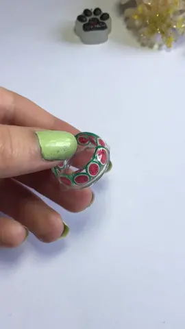 Watermelon ring 🍉 #resin #resina #ring #watermelon #resinart #art #arte #fyp #fypシ #fypage #fypシ゚viral #trend #foryou #foryoupage #trendingsong #fy