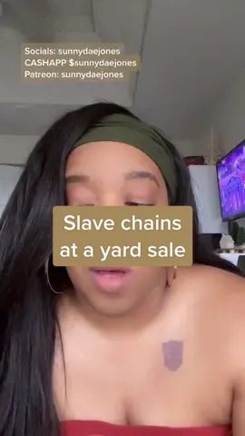 #stitch with @ghettospiritual #ushistoryfacts #usslavery #sunnydaejones Slave chains. At a yard sale…