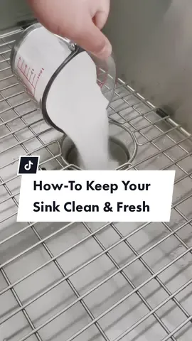 How-to keep your sink clean. #DIYProject #WhenWomenWin #Explore3ingredients #MomsofTikTok #howto #tiktokclean #cleaningtiktok #kitchenlifehacks #fyp