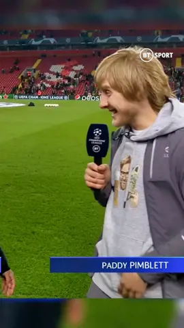 We got @paddythebaddyufc155 on our Champions League coverage at Anfield and it was amazing 😂 #liverpool #lfc #paddypimblett #UFC #championsleague