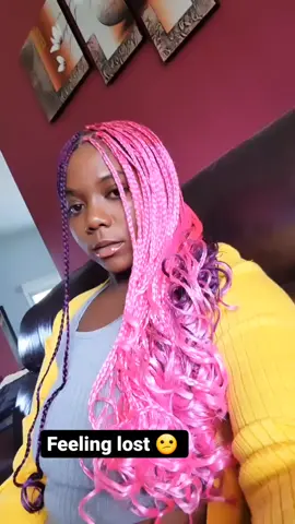 #LinkBudsNeverOff #OREOBdayStack #pinkbraids #purplebraids #curlybraids