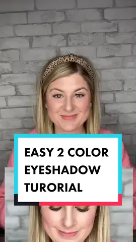 2 COLOR EYESHADOW #eyeshadowtutorial #easyeyeshadow #blueeyes #hazeleyes #viraleye #makeupmom #seintbeauty #LinkBudsNeverOff #over30mom #sahm #teacher