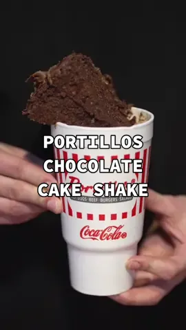 Portillos Chocolate Cake Shake #portillos #cakeshake #milkshake